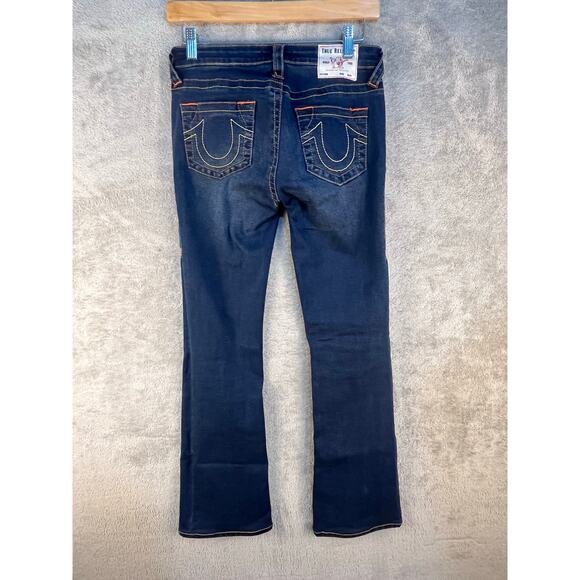 True Religion Becca Bootcut Jeans Size 26 Mid Rise Stretchy Horseshoes Western - Picture 6 of 8